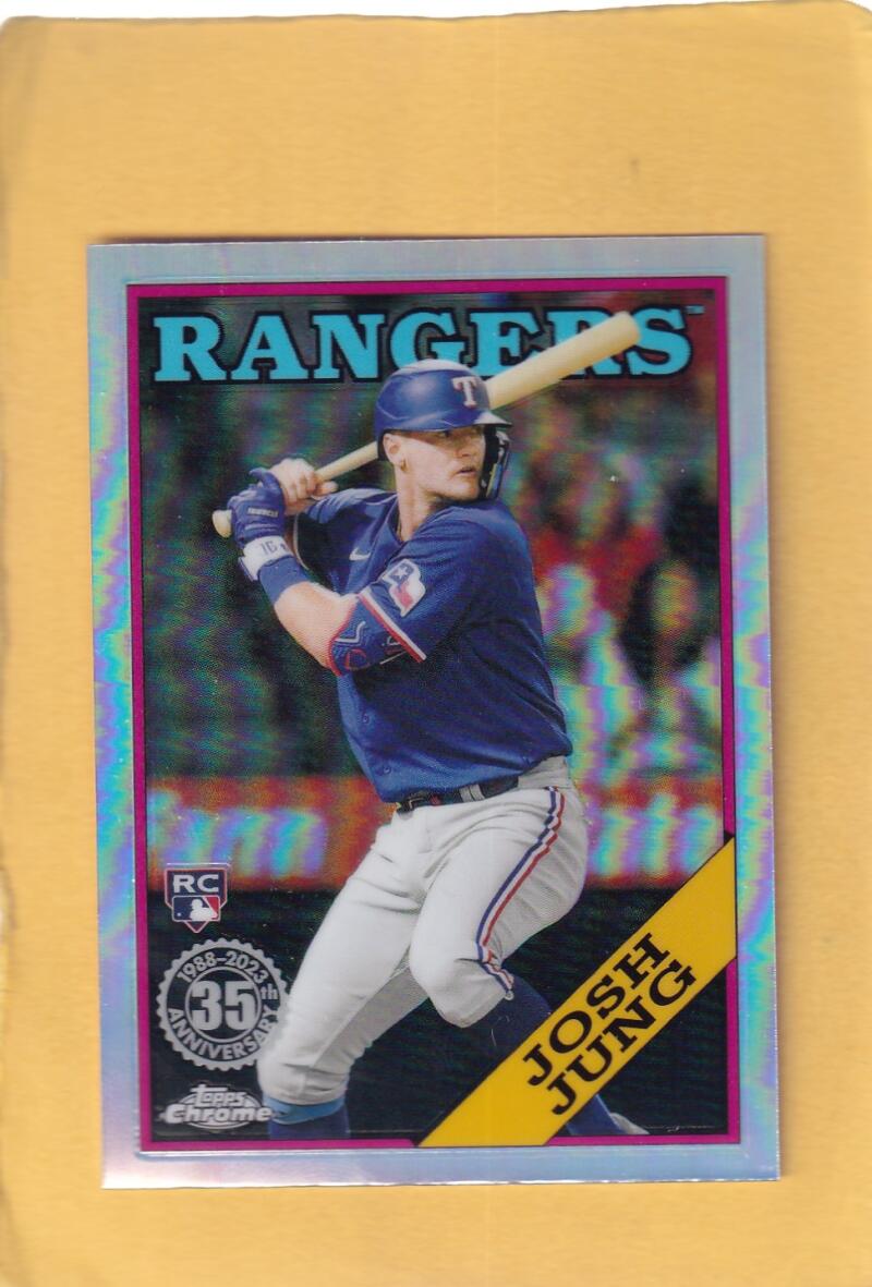 2023 Topps Chrome 1988 Baseball Refractor #88BC-15 Josh Jung RC NM-MT+ Texas Rangers