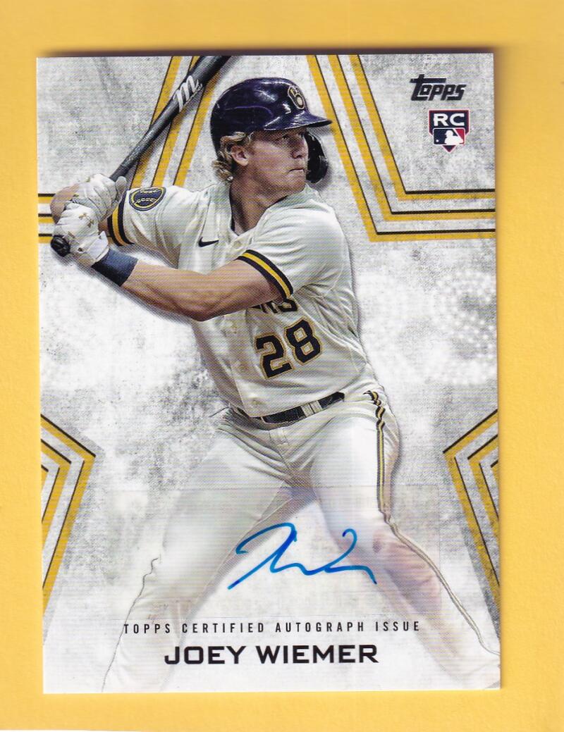 2023 Topps Update Series Baseball Stars Autographs #BSA-JWI Joey Wiemer NM-MT+ Auto Milwaukee Brewers
