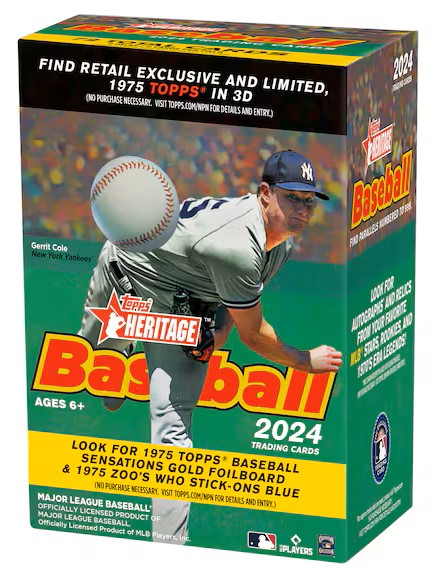 2024 Topps Heritage Baseball Blaster Box